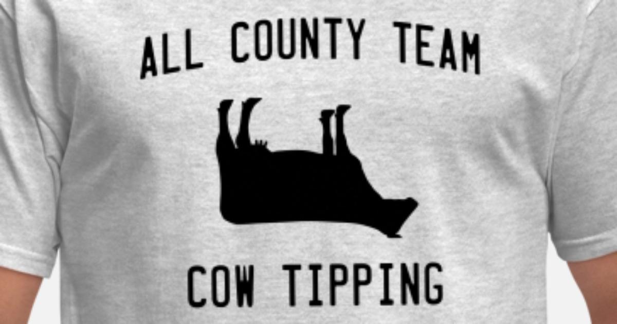 All County Team Cow Tipping' Men's T 